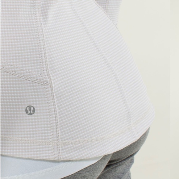 lululemon Forme Jacket Full Zip Dune White Sz 6 - Picture 8 of 16